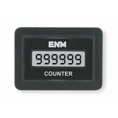 ENM Electronic Counter: Digital Counters, Front Panel Mounting, 1 in x 1 1/2 in