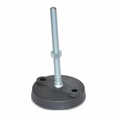 JW WINCO Male-End Leveling Mount: Swiveling Stud, M16 Thread Size, 110 mm - Swivel Male Leveling Mounts
