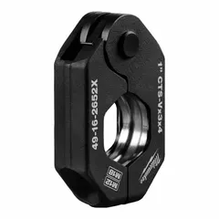 Press ring for 1 in copper and stainless steel pipe, compatible with ApolloPress, ProPress, and Viega systems. Constructed from forged steel and stainless steel. Used with standard and extended press tools to create leak-proof connections in plumbing, HVAC, and fire protection applications.