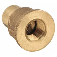NIBCO Sweat Fitting Adapter: 1/2 in CTS x 1/4 in Pipe, Cup x FNPT, Bronze (MPN 7032RLF-1214)