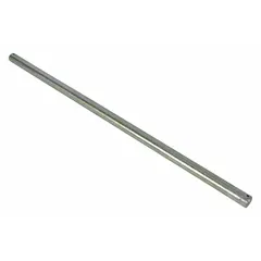 This carbon steel axle is designed as a replacement part for Westward brand equipment. It measures 21 inches in length and 45/64 inches in diameter, providing structural support and rotational function in machinery.