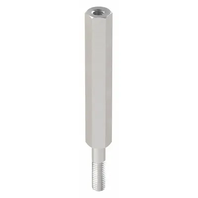 OEM Aluminum Male x Female Standoff, Hex, 2-3/8 in Lg, 5/16 in Hex Wd, Plain, 10 PK - Aluminum Male x Female Standoffs