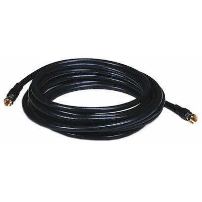 MONOPRICE RG-6/U Coaxial Cable with F-Type Connectors, 18 AWG, 15 ft