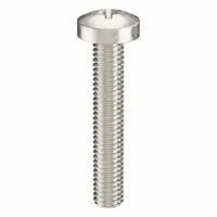 Machine Screw: M6x1.00 Thread Size, 35 mm Lg, 316, Stainless Steel, Plain, Pan, Phillips, 10 PK (MPN ZSCRW-501)