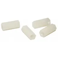 Aluminum spacer and screw set for mounting power supply components. Provides electrical isolation and mechanical support in control panels and security system enclosures