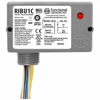 RIB Enclosed Pre-Wired Relay: 10 A Rating, 10-30V AC/DC/120V AC, SPDT, 0.50 in NPT (MPN RIBU1C)