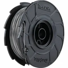Steel rebar tie wire in 21 gauge, supplied in 330 ft coils with up to 120 ties per coil. Used for securing reinforcing steel bars in concrete construction. Pack of 50 coils. Made in USA.
