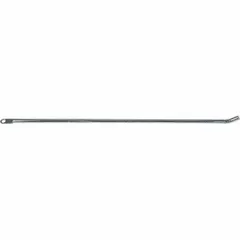 Steel locking rod in silver finish, 16 19/32 inches long. Used to secure cargo doors or compartments on commercial vehicles such as truck bodies, trailers, and utility boxes. Compatible with manufacturer model LL90003.