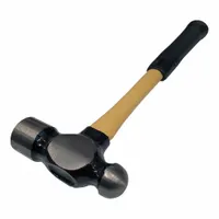 This standard ball-peen hammer features a steel head weighing 32 oz with a 1-3/4 in face diameter and an overall length of 15 in. It is suited for general striking tasks such as shaping metal, striking chisels, and riveting in industrial maintenance and fabrication work