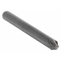 This 60° countersink features six flutes for smooth, chatter-free cutting and a fine surface finish. The high-speed steel construction provides sharpness and wear resistance. It is used for deburring and countersinking holes in metal and other materials, creating clean chamfers for screw heads