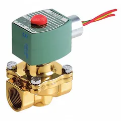This 2-way/2-position normally closed solenoid valve is designed for on/off control of liquids or gases in industrial automation, irrigation, and process systems. It features a 1/2 in pipe size, operates at 120V AC, and includes a watertight coil enclosure for reliable performance in demanding environments.