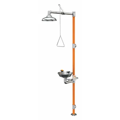 GUARDIAN EQUIPMENT G1996 Floor-Mount Shower with Eyewash - Floor-Mount Showers with Eyewash