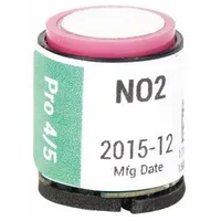 Replacement sensor for Ventis Pro5 gas detectors, designed to measure nitrogen dioxide concentrations from 0 to 150 ppm. Used in industrial environments to monitor toxic gas exposure