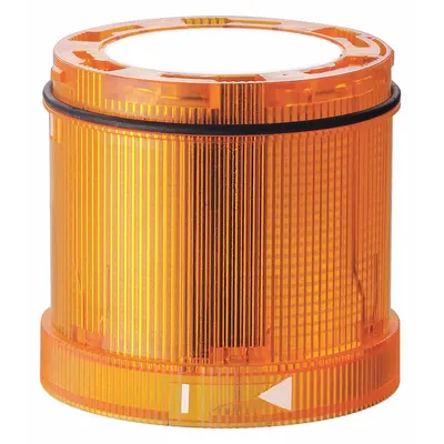 WERMA Tower Light Module: Flashing/Strobe, 24V DC, Yellow, 70 mm Overall Dia - Flashing Light Modules