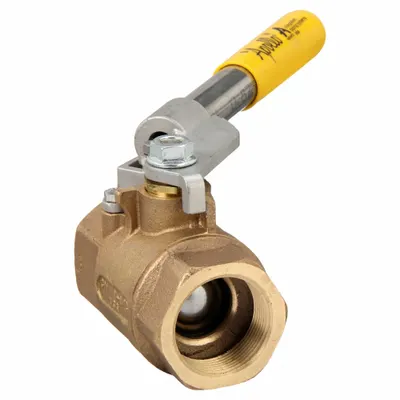 APOLLO Manual Two-Way Ball Valve: 1 1/2 in, Bronze, Straight, FNPT x FNPT, Std Port - Bronze Ball Valves
