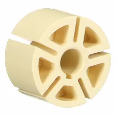 This machined rotor is a replacement part for industrial equipment, serving as a precision rotating component in machinery such as conveyors, pumps, or processing lines. It is designed to restore function when the original rotor wears or fails.