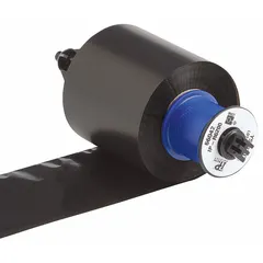 Black resin ribbon for IP Series printers (i5100, 149456). Chemical-resistant, CSA Approved. Used for printing durable labels in industrial environments.