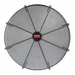 Fan guard designed for use with HVACR equipment to provide a protective barrier around rotating fan blades. Helps prevent accidental contact and enhances safety in ventilation, refrigeration, and air-handling applications.