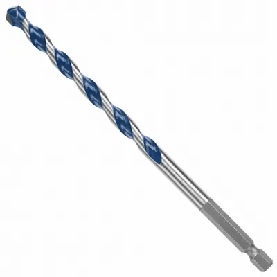 BOSCH Round Hammer Drill: 5/16 in Drill Bit Size, 4 in Max Drilling Dp - Hex-Shank Impact-Rated Concrete & Masonry Drill Bits