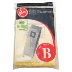 This HOOVER upright vacuum bag is made of paper for dry pickup. It is designed for use with Hoover vacuums that require part numbers C1320 or CH53000. The bag captures dust and debris during routine cleaning in commercial or industrial environments.