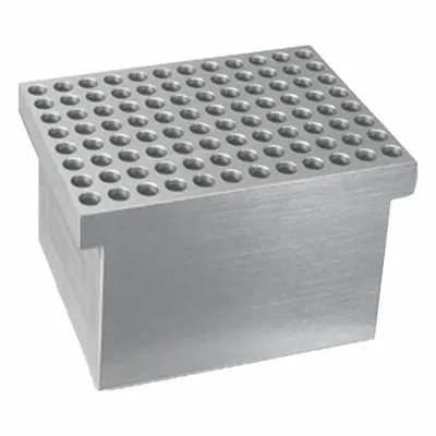 BENCHMARK SCIENTIFIC Plate Block: Aluminum, 3 in Overall Wd, 3 3/4 in Overall Lg - Dry Bath Blocks