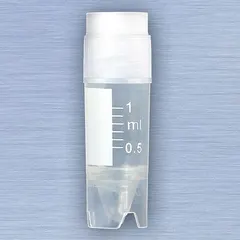 APPROVED VENDOR 3010 Polypropylene Cryogenic Vial, 1 mL, Sterile, Colorless