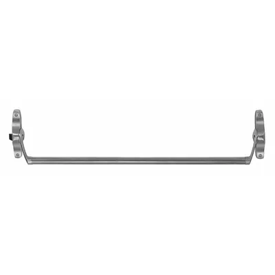 VON DUPRIN 55EO US26D Rim Exit Device, Chrome, Crossbar Push Bar - Rim Push Bars