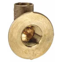 NIBCO Sweat Fitting Elbow: 1/2 in CTS x 1/2 in Pipe, Cup x FNPT, Bronze (MPN 708LF-12)