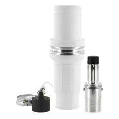 Male single-pole inline plug with crimp tube termination, rated 1000V AC and 1135A. White finish. Suitable for high-current industrial power distribution and heavy equipment connections.
