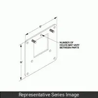 HAMMOND MANUFACTURING Wireway Reducer: 4 in Wd, 4 in_6 in Ht, 7 5/8 in Ht, Stainless Steel (MPN 1487DRESS)