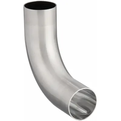 MAXPURE Sanitary Fitting Elbow: 92° Elbow, 4 in OD x 4 in OD Size, Weld - 316 Stainless Steel Sanitary Tube Fittings