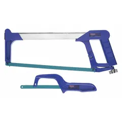 This saw set includes steel blades in 10-inch and 12-inch lengths with 24 teeth per inch. Suitable for cutting metal, plastic, and other materials in maintenance, plumbing, and construction applications. Designed for general-purpose cutting tasks in workshops and job sites.