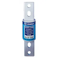Class L time-delay bolt-on fuse rated 601 A, 600 V AC, and 300 V DC. Designed for overcurrent protection in industrial power distribution, switchboards, and motor control centers. Bolt-on body ensures secure mounting in high-current feeder circuits and equipment requiring sustained overload handling.