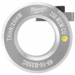 Copper stripping bushing for use with MILWAUKEE tools 2435-20 and 2935-20. Accommodates THHN/XHHW wire up to 250 MCM maximum. Suitable for electrical wire stripping applications.