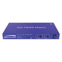 SPECO TECHNOLOGIES HDMI Matrix: HD4MAT, 5 7/8 in Overall Dp, 1 1/4 in Overall Ht, HDMI Matrix, HDMI