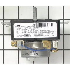Genuine OEM replacement timer assembly for Whirlpool washing machines and dryers. Controls cycle sequencing and duration for wash, rinse, and spin operations.