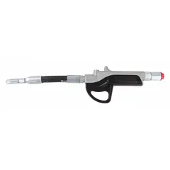 Non-metered manual dispense gun for transferring fluids from drums or barrels. Features a 1/2 inch NPT connection. Suitable for controlled dispensing of oils, lubricants, and other non-corrosive liquids in industrial maintenance, automotive, and manufacturing settings.