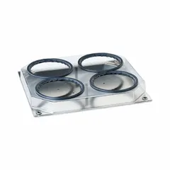 PTFE Erlenmeyer attachment designed for use with Promax 1020 shakers. Securely holds up to four 500 mL flasks. Suitable for mixing, shaking, and culturing applications in laboratory settings.