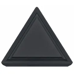 This triangle-shaped indexable turning insert is made of CVD carbide, offering wear resistance for medium to rough turning operations on steel, stainless steel, and cast iron. It is used in industrial machining for precision metal cutting applications.