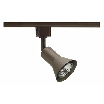 JUNO LIGHTING Track Lighting Head: Incandescent, Flared Shape, 50 W, 2 13/16 in Dia, 3 7/16 in Lg - Flared Track Heads