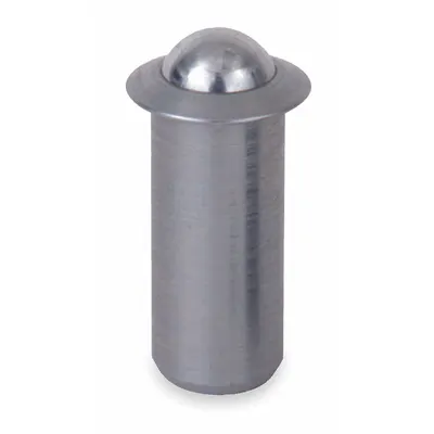TE-CO Ball Plunger: Press Fit, 18-8 SS Body w/ 400 SS Ball, 5/16 in Body Dia - Press-Fit Ball Plungers