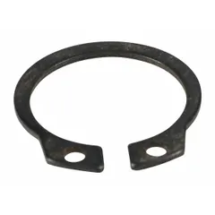 Retaining ring used to secure bearings or components on shafts, preventing axial movement. Suitable for use in conveyors, hoists, and other industrial material handling systems. Manufactured by DAYTON.