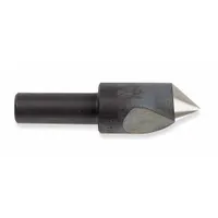 This 100° countersink features a single-flute design for fast, chatter-free cutting. It is made from carbide for extended tool life. Commonly used to create conical recesses for flat-head screws and for deburring holes in metalworking applications
