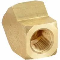 This 45° metal pipe elbow features 1/8 in female NPT threaded connections on both ends, allowing a change in flow direction in piping systems. Rated for a maximum operating pressure of 1,000 psi, it is suitable for high-pressure fluid power applications where space constraints require a compact, angled fitting