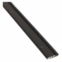 This adjustable screw-mount door perimeter seal features a black EPDM bulb shape for effective sealing. It is 4 ft long and installs with screw-in mounting. Commonly used to seal gaps around doors in commercial and industrial settings to block drafts, dust, and moisture