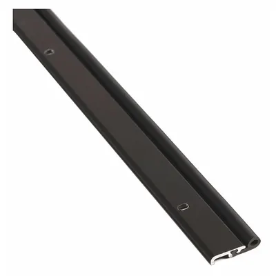 NATIONAL GUARD 4 ft Black EPDM Bulb Door Perimeter Seal with - Adjustable Screw-Mount Door Perimeter Seals