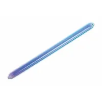 Blue chemiluminescent lightstick providing non-electric illumination for industrial, military, and emergency applications. Each 20-pack includes two end rings (NSN 6260-01-341-8710). Suitable for marking hazards, guiding personnel in low-light environments, and signaling during power outages or remote operations