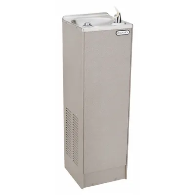 ELKAY FD7003L1Z Top Push Button Drinking Fountain, Gray, 38 in H x 12 in W - Hand-Operated Drinking Fountains