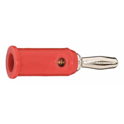 POMONA Banana Plug: 1 1/2 in Lg, Beryllium Copper/Brass, Polypropylene, 5,000 V Max Volt - Banana Plugs