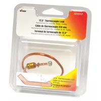 This thermocouple is a replacement component for tank top heaters in HVACR systems. It senses and regulates temperature to support safe and efficient operation in industrial heating applications